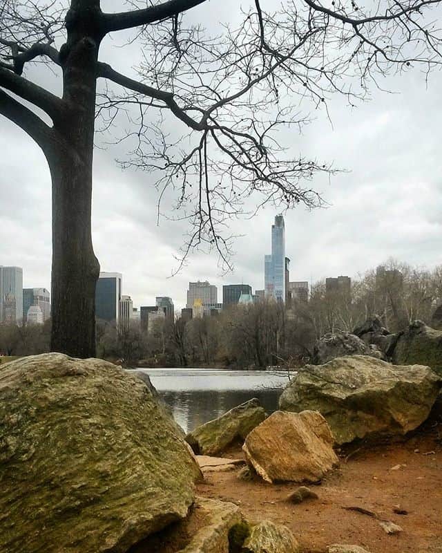 view on Manhattan from Central Park NYC